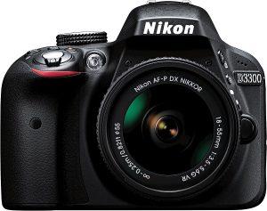 Nikon D3300 w/ AF-P DX 18-55mm VR Digital SLR – Black