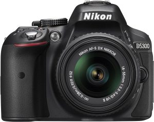 Nikon D5300 24.2 MP CMOS Digital SLR Camera with 18-55mm f/3.5-5.6G ED VR Auto Focus-S DX NIKKOR Zoom Lens (Black)